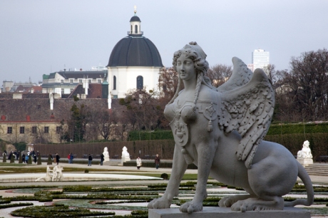 Palace Gardens at Belvedere, Vienna, Austria, December 2008