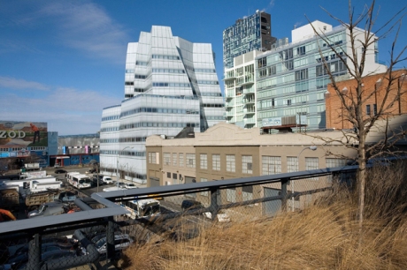 Frank Gehry's IAC, High Line, Manhattan, New York, America, January 2012